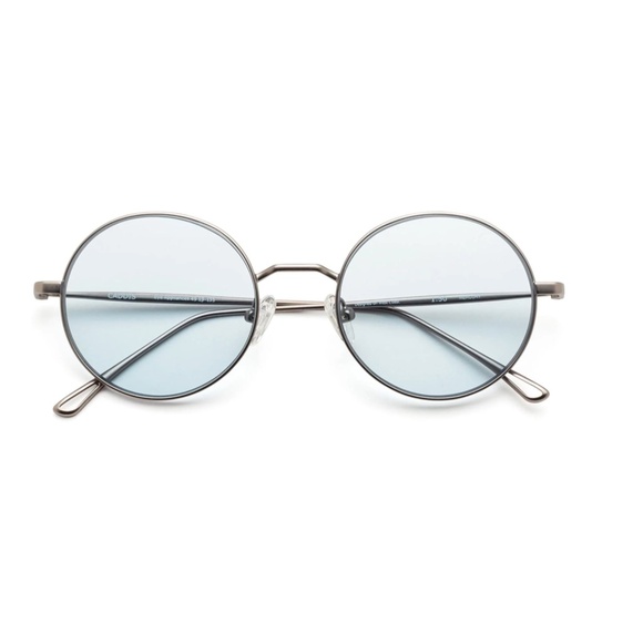 NWT Caddis Readers - Mercury in Matte Gunmetal Blue Tint Lens 0.0x magnification - Picture 7 of 9